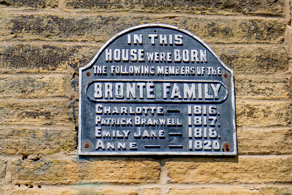 Brontë Birthplace Official Blue Plaque