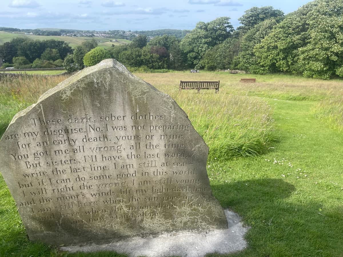 Parson's Field with Stone Engraved Poem